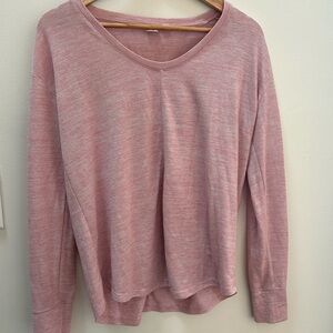 Women's Pink Long Sleeve Top